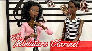 DIY Miniature Clarinet for Barbie [upl. by Quintin]