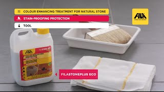 FILASTONE PLUS ECO Solventfree ColourEnhancing Stain Protector [upl. by Inaja415]