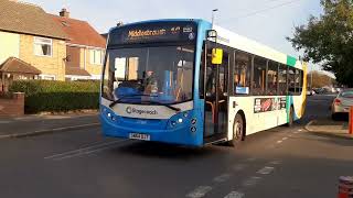 A Stagecoach NE Local liveried ADLTransBus Enviro300 on the 10 to Lingfield Park via James Cook [upl. by Torbart685]