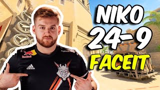 NiKo 249 vs FACEIT Ranked Mirage Sep 17 2024  CS2 POV [upl. by Sakul]