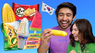 BTS ARMYs Try Jung Kooks Favorite Ice Creams [upl. by Jemmie]