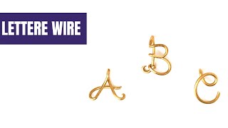 Lettere wire ABC  come realizzare lettere con asole [upl. by Hurty]