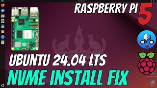 Ubuntu 2404 LTS Raspberry Pi 5 NVMe install Fix [upl. by Onitram]