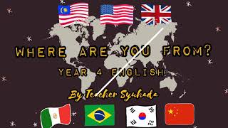 English Year 4 Get Smart Lesson 1 Where Are You From [upl. by Geibel]