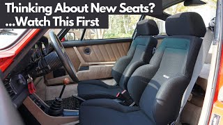 Porsche 911 Seat Swap Review of the Recaro Seats I Put In My 86 Porsche Should You Buy [upl. by Yorle404]