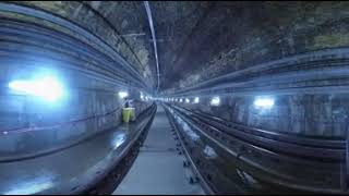 Crossrail railway systems 360° journey through Connaught Tunnel [upl. by Relyc]