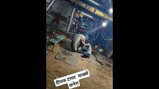 दीपक टायर hydra machine tyre change shorts shortvideo hydramachine tyre automobiledeepakgarudd [upl. by Eneluj]