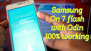 How to flash Samsung On7 SM600FY stock rom flash file with odin [upl. by Yarak424]