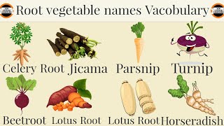 root vegetable name in english to hindi रूट वाले सब्जी के नाम हिन्दी और अंग्रेजी मे 🥒 [upl. by Bully561]