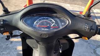 Moto Gilera Smash 110 base Tablero y sonido del motor [upl. by Norry]