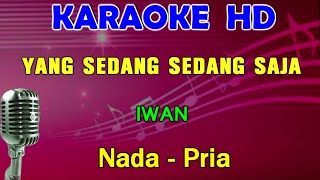 YANG SEDANG SEDANG SAJA  Iwan  KARAOKE Nada Pria [upl. by Tesil839]