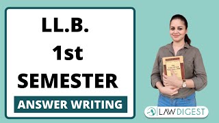 LLB Semester Exams amp Answer Writing  How to study for 1st Semester LLB [upl. by Naamana]