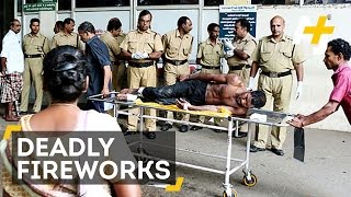 Deadly Fireworks Display Kill At Least One Hundred in India [upl. by Nyhagen]