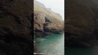 Tintagel castle in cornwall england uk shorts castle nature history travel [upl. by Htims946]