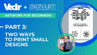 Artwork For Beginners Part 3 Two Methods to Print Small Designs for Ikonart  Vectr [upl. by Anida]