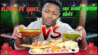 Bloveslife Sauce VS Sas ASMR Seafood Sauce🥊🥊 [upl. by Noirred]