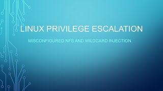 Linux Privilege Escalation Series Part 3 NFS and Wildcard [upl. by Airdnaz]