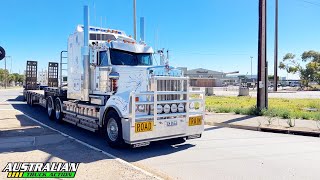 Kenworth T909 lowloader road train [upl. by Uttasta]