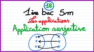 1er bac sm  les applications 12  Application surjective [upl. by Robma835]