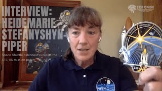 Cosmo Art Astronaut Heidemarie StefanshynPiper Explains the STS115 Crew Patch [upl. by Revilo603]