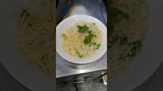 Saffron rice 😋😍 cooking shortvideo viralvideo saffron indianresturant shortvideoviral [upl. by Eiliak]