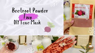 2 Diy beetroot powder face mask for glowing skin  whitening skin  diy beetrootfacepack foryou [upl. by Karas]