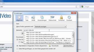 Firefox  Mehrere Startseiten festlegen [upl. by Pronty]