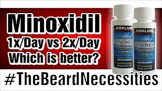 Minoxidil Once VS Twice Per Day  TheBeardnecessities  Ep 18 [upl. by Yennep]