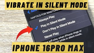 How to Set Vibrate on Silent Mode on iPhone [upl. by Brabazon]