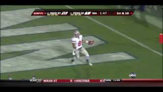 Terrelle Pryor Touchdown Pass to DeVier Posey Against Penn State [upl. by Bernardina]