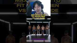 6 FIT MEN VS 1 FAT DUDE REACT shorts relatable pause maxzheng [upl. by Kcirdek]