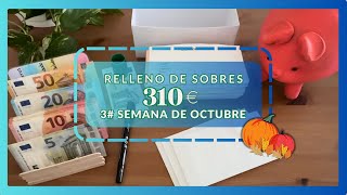 RELLENO DE SOBRES en efectivo 4 Semana de Octubre y añadiendo nuevos sobres [upl. by Aamsa880]