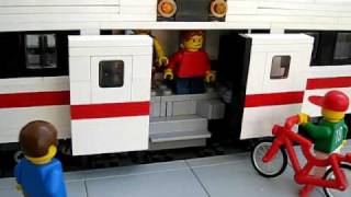 LEGO Power Functions Commuter Train with automatic sliding doors 1 [upl. by Priebe]