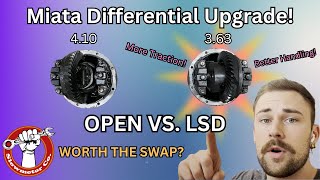 1997 NA Miata Differential Swap Upgrading from Open to Torsen LSD w363 Gearing for 6Speed Prep [upl. by Harutak]