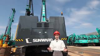 Sunward extendedrange electric rotary drilling rig SWDM520EE [upl. by Elidad]