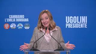 Una straordinaria Giorgia Meloni interviene in Videocollegamento a Bologna Seguitela in diretta [upl. by Evanthe801]