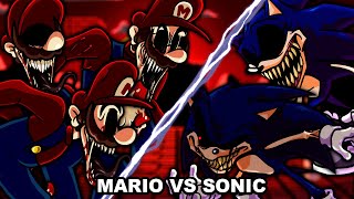 MarioEXE Vs SonicEXE 2011 ItsAMe V2 Cover  Mario Madness V2 FNF [upl. by Annocahs]