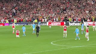 Arsenal Players amp Fans Crazy Celebration After Martinelli Goal vs Man City [upl. by Kerge304]