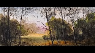 Full length Watercolor Landscape Painting Tutorial for Beginners [upl. by Kulseth975]