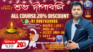 Happy Diwali 20 Discount on all Courses  WBJEE  JEE  JELET  NEET  Diploma Semester Exam [upl. by Adile]