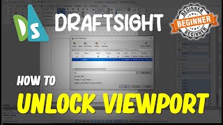 Draftsight How To Unlock Viewport [upl. by Aral]