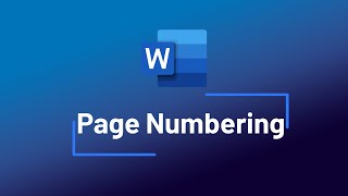 WORD  Numérotation des pages Page Numbering [upl. by Aennyl]