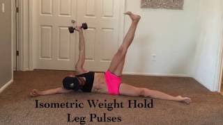 Crunchless Ab workout with tricep shoulders and legs [upl. by Joline]