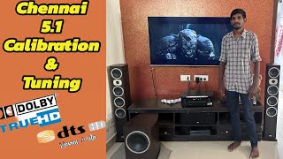 Hometheatre 51 Calibration amp Tuning In Chennai denon heco dolbyatmos RockAudios [upl. by Lodovico]