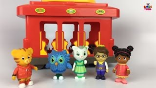 Daniel Tiger Neighborhood Family and Friends Trolley Ride  Funny Pretend Play Full Episode [upl. by Esilehc]