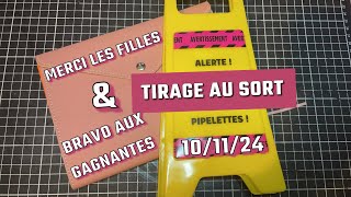 ALERTE Tirage au sort Merci à toutes Bravo aux gagnantes 👏 tirage scrapbooking partage blabla [upl. by Nelyk]