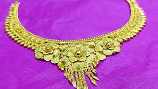 latest gold bridal necklace designs in 2024  designer gold necklace with price 🥰 [upl. by Dyanna]