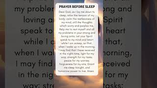 God prayer before sleep  Bedtime prayer  Powerful night prayer [upl. by Gney]