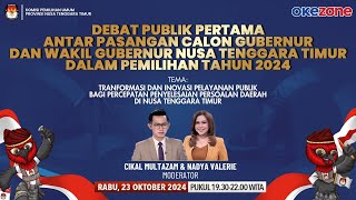 Live  Debat Publik Pasangan Calon Gubernur dan Wakil Gubernur NTT 2024 [upl. by Jade]