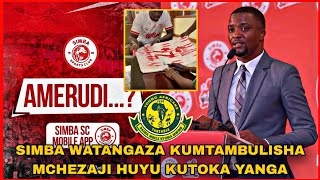 Uongozi Wa SIMBA SC Umetangaza Kumtambulisha MCHEZAJI Huyu Kutoka YANGA UBAYA UBWELA [upl. by Wilkison213]